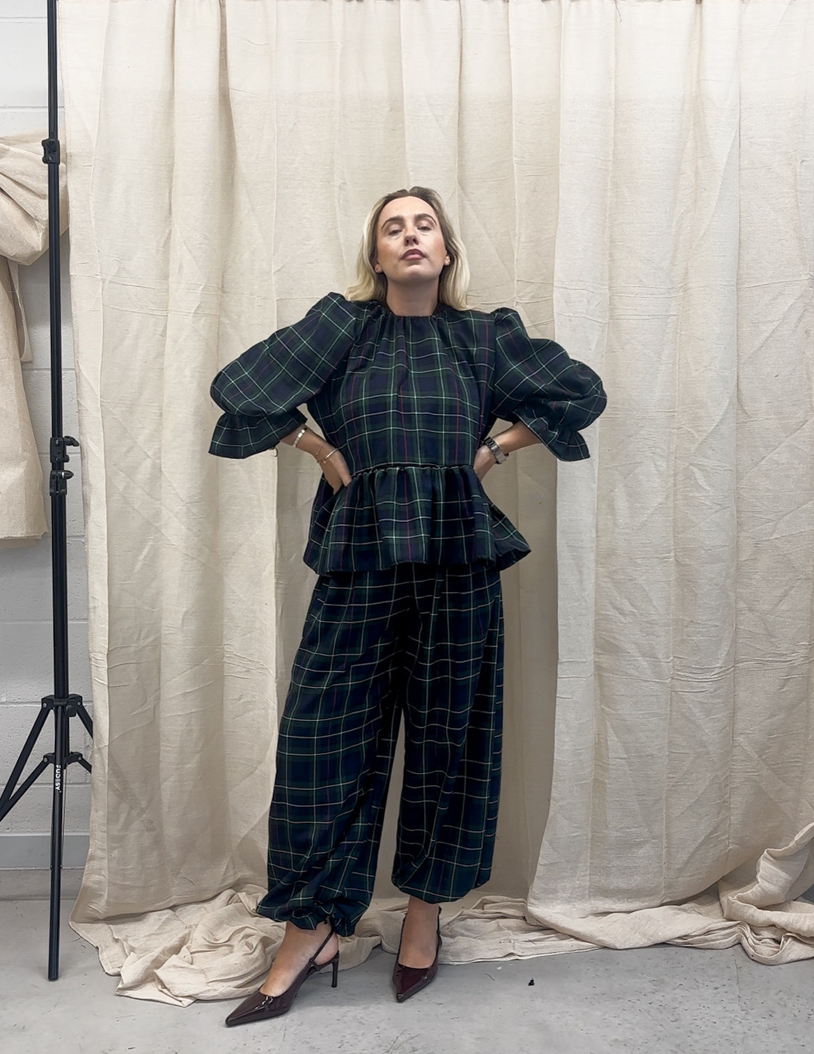 PRE ORDER TARTAN BALLOON TROUSERS