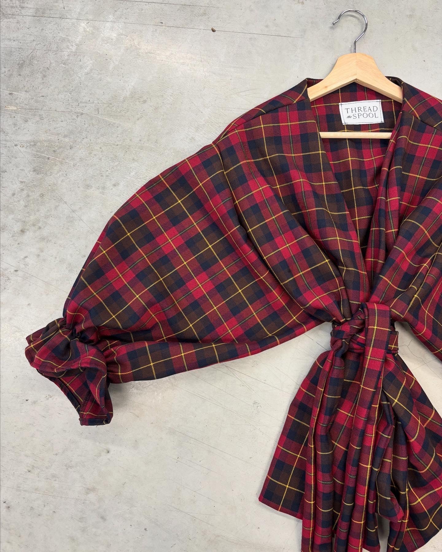 PRE ORDER RED/BROWN TARTAN FLORA JACKET