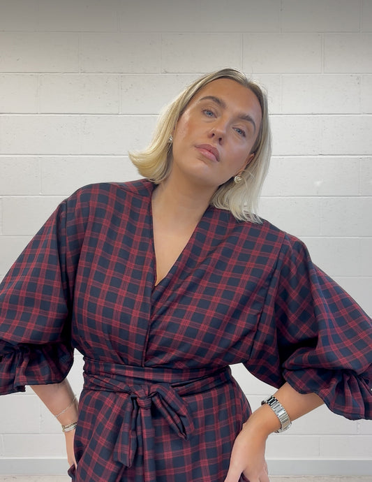 PRE ORDER BLUE & RED FLORA JACKET