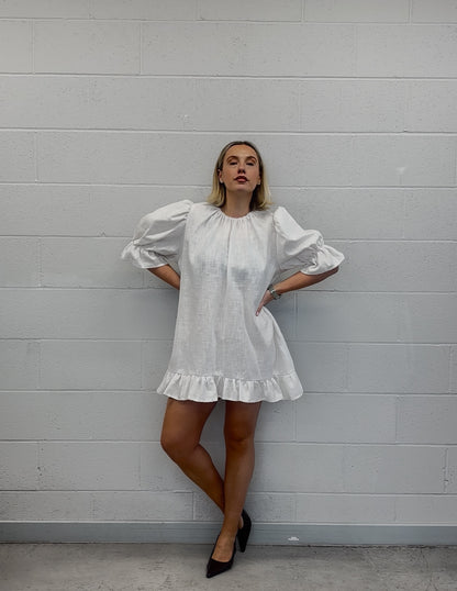 PRE ORDER OLIVIA MINI RUFFLE DRESS