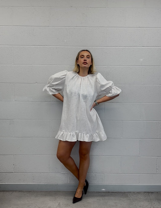 PRE ORDER OLIVIA MINI RUFFLE DRESS