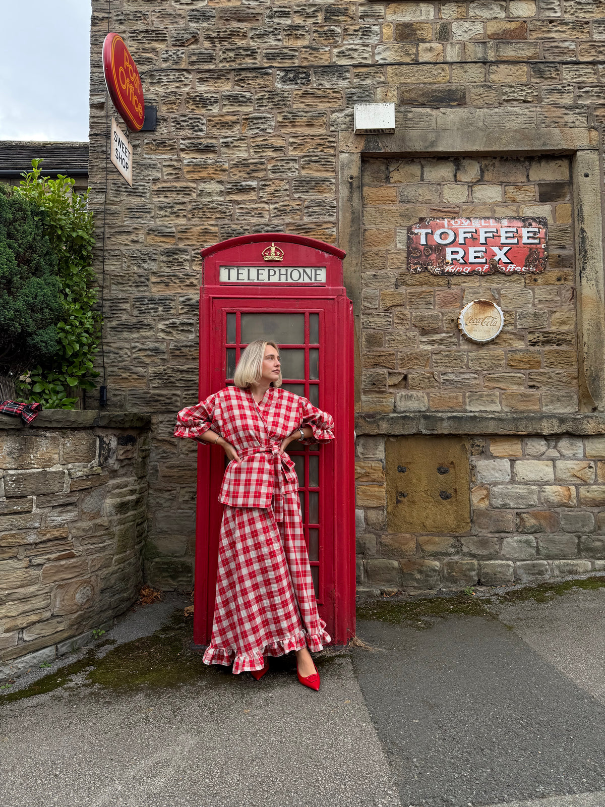 PRE ORDER RED & WHITE TARTAN SKIRT