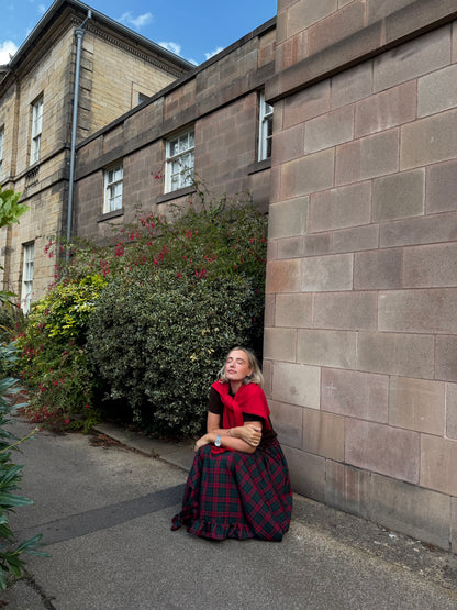 PRE ORDER RED & GREEN TARTAN SKIRT