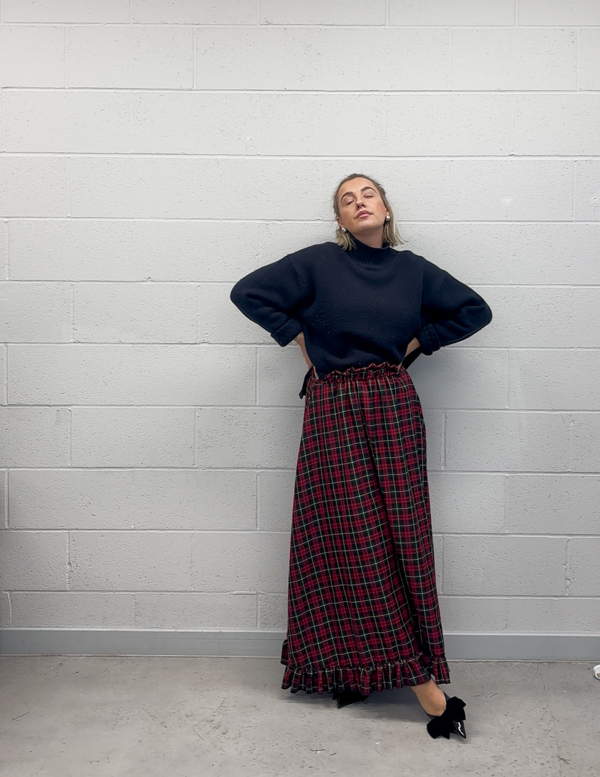 PRE ORDER CHRISTMAS TARTAN RUFFLE SKIRT