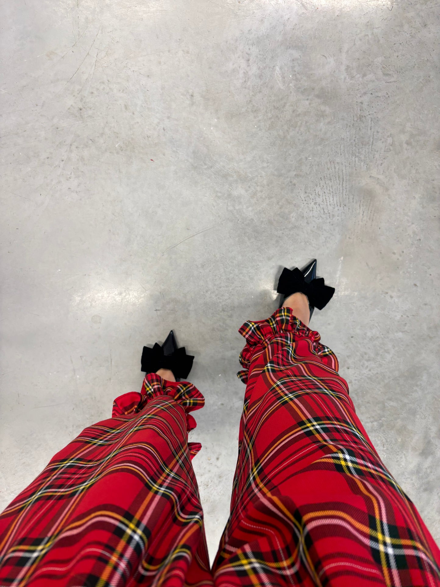 PRE ORDER RED TARTAN ROSIE TROUSERS