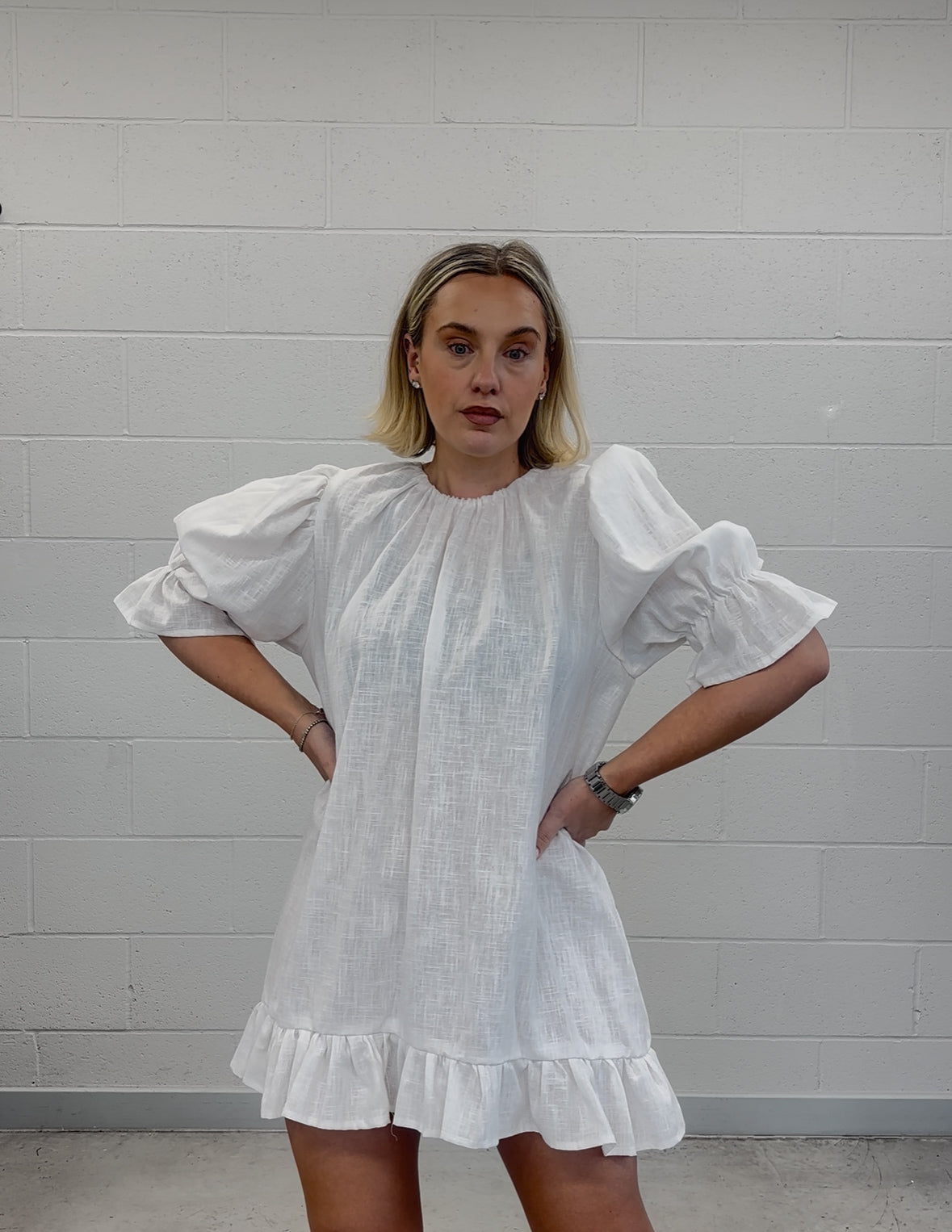 PRE ORDER OLIVIA MINI RUFFLE DRESS