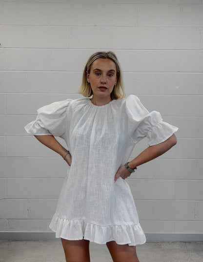 PRE ORDER OLIVIA MINI RUFFLE DRESS