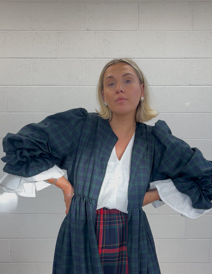 PRE ORDER MINI BLACK WATCH TARTAN MATILDA COAT