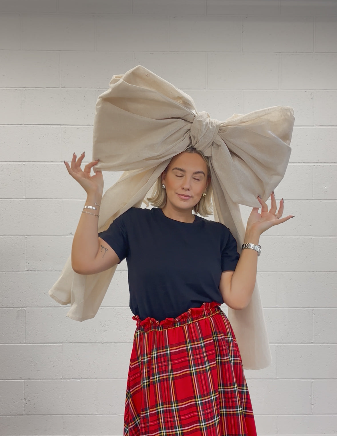 PRE ORDER RED TARTAN RUFFLE SKIRT