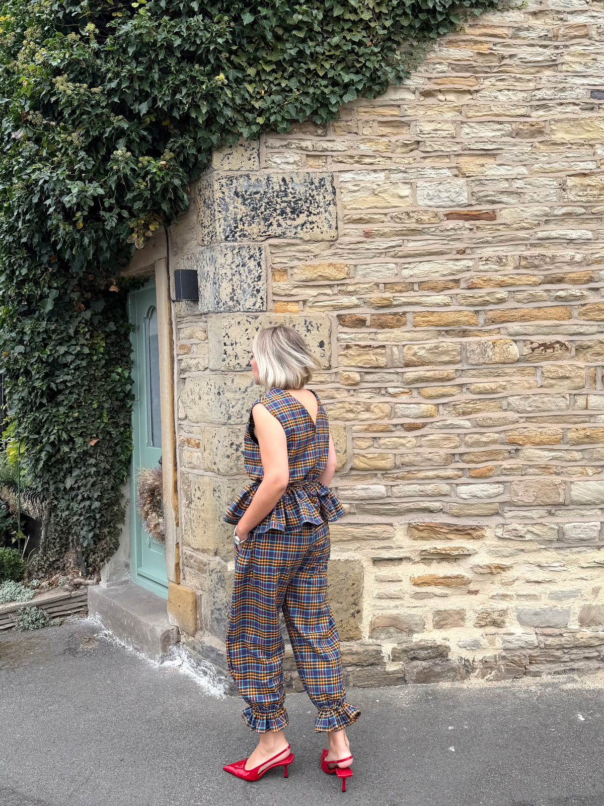PRE ORDER TARTAN VICTORIA BLOUSE