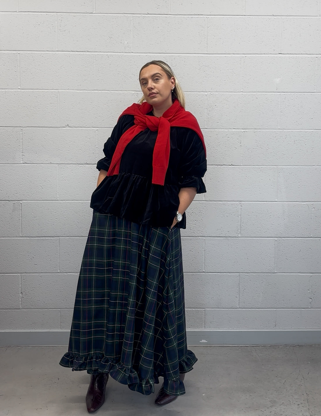 PRE ORDER TARTAN RUFFLE SKIRT