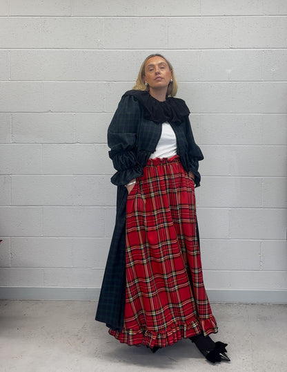 PRE ORDER MINI BLACK WATCH TARTAN MATILDA COAT