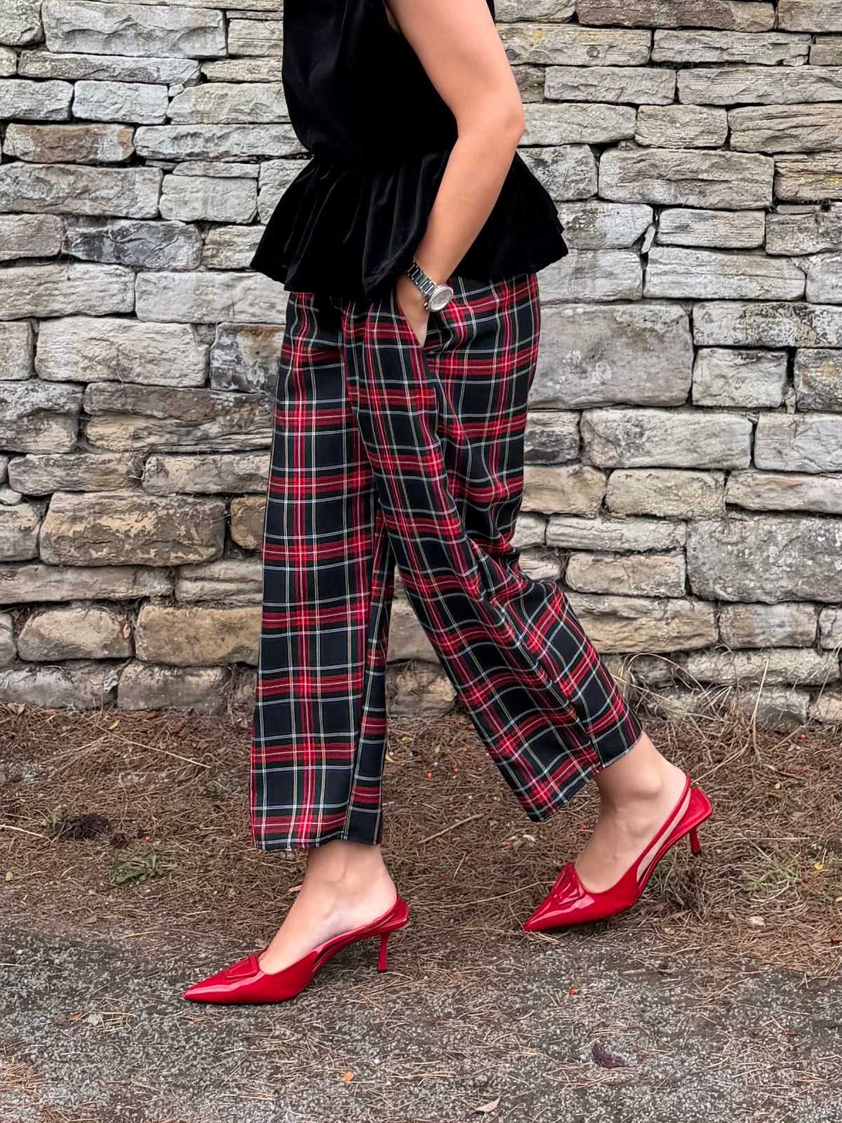 PRE ORDER DARK TARTAN NORA TROUSERS