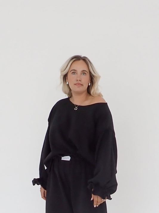 PRE ORDER RUFFLE TRACKSUIT TOP