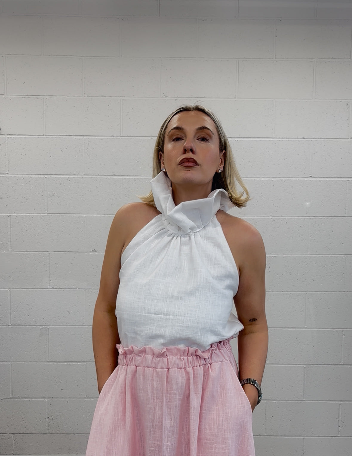 PRE ORDER MIA HALTER BLOUSE