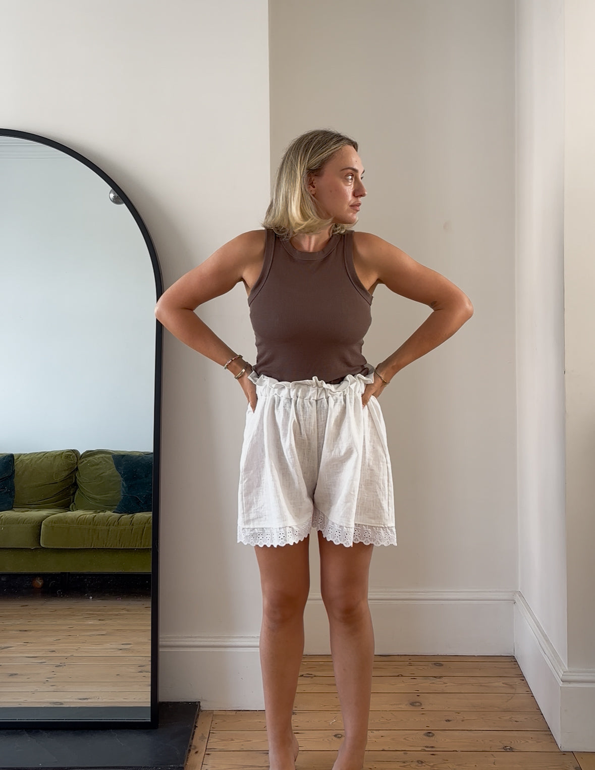 PRE ORDER BRODERIE ANGLAISE NORA SHORTS