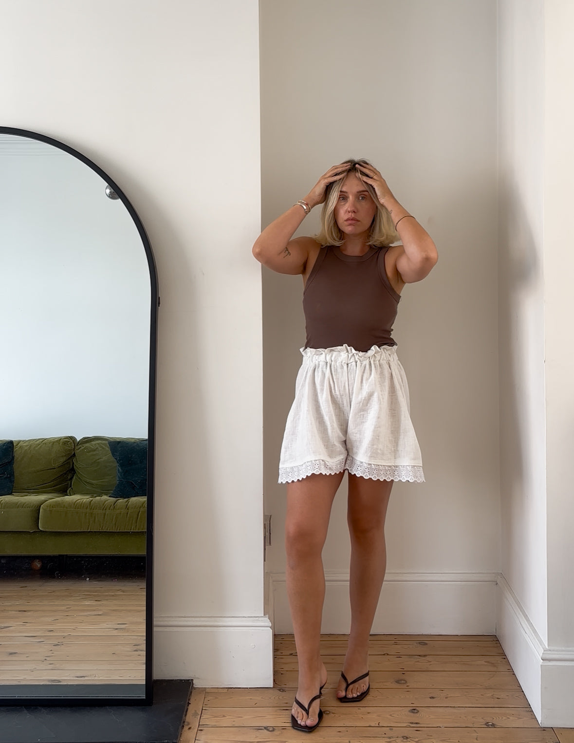 PRE ORDER BRODERIE ANGLAISE NORA SHORTS
