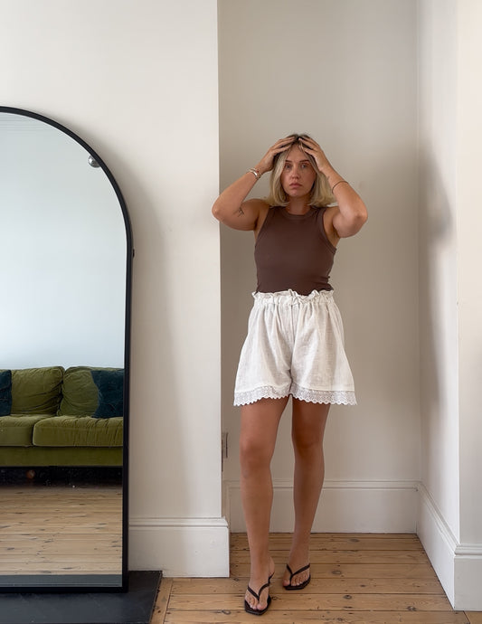 PRE ORDER BRODERIE ANGLAISE NORA SHORTS