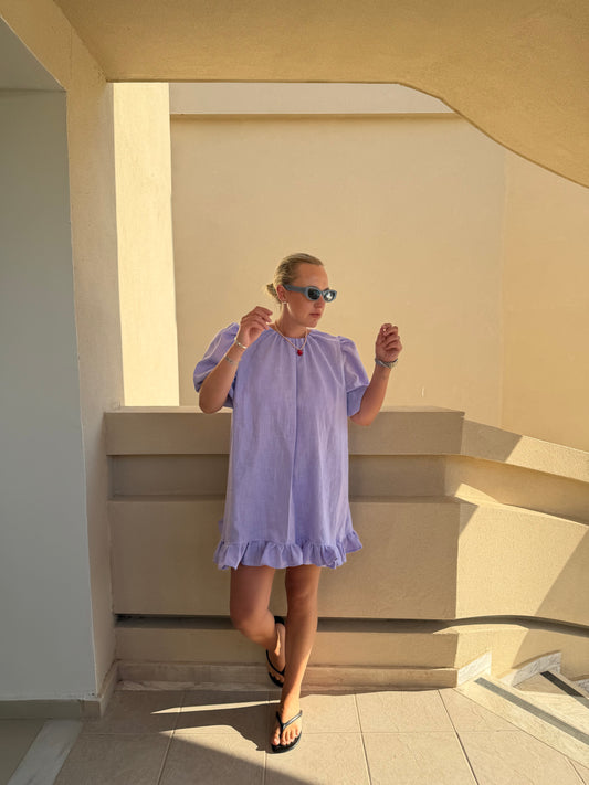 PRE ORDER OLIVIA MINI RUFFLE DRESS
