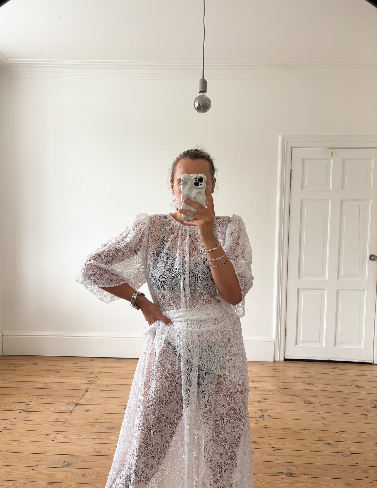 PRE ORDER LACE DRESS + SCARF SET