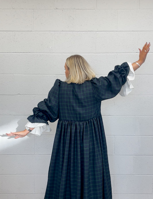 PRE ORDER MINI BLACK WATCH TARTAN MATILDA COAT