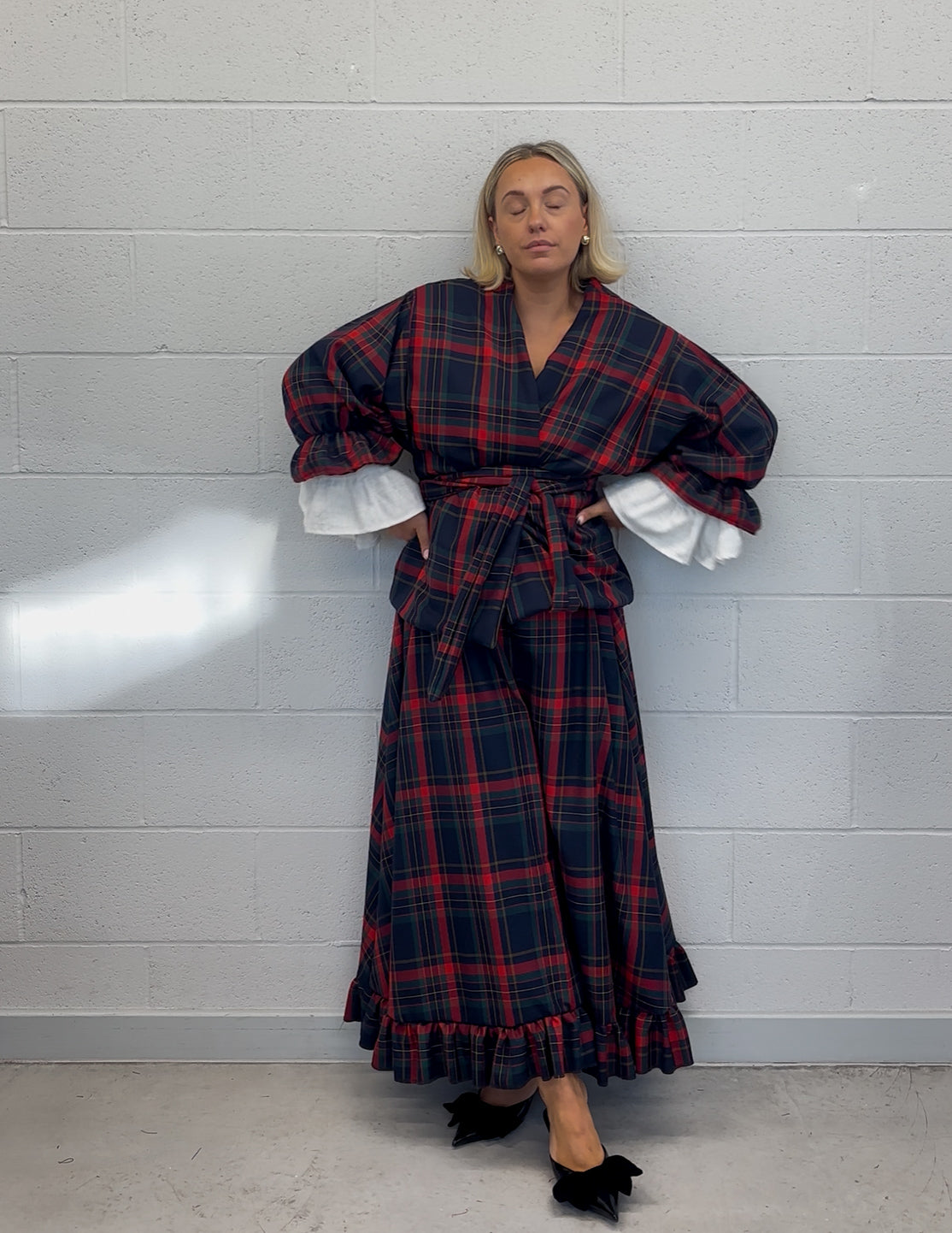 PRE ORDER SECRET TARTAN RUFFLE SKIRT