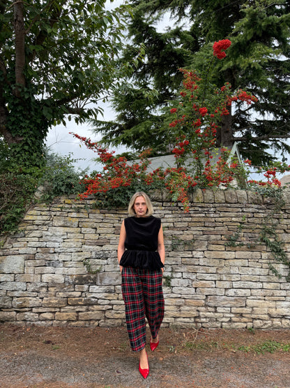 PRE ORDER DARK TARTAN NORA TROUSERS