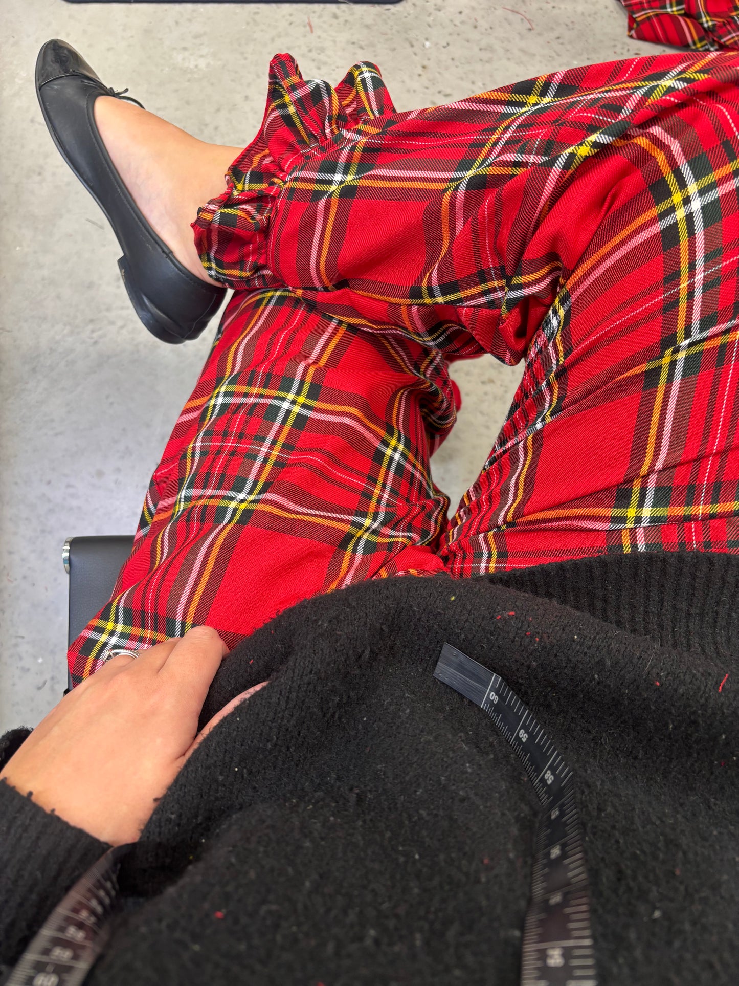 PRE ORDER RED TARTAN ROSIE TROUSERS