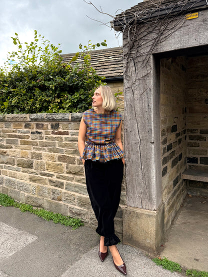 PRE ORDER TARTAN VICTORIA BLOUSE