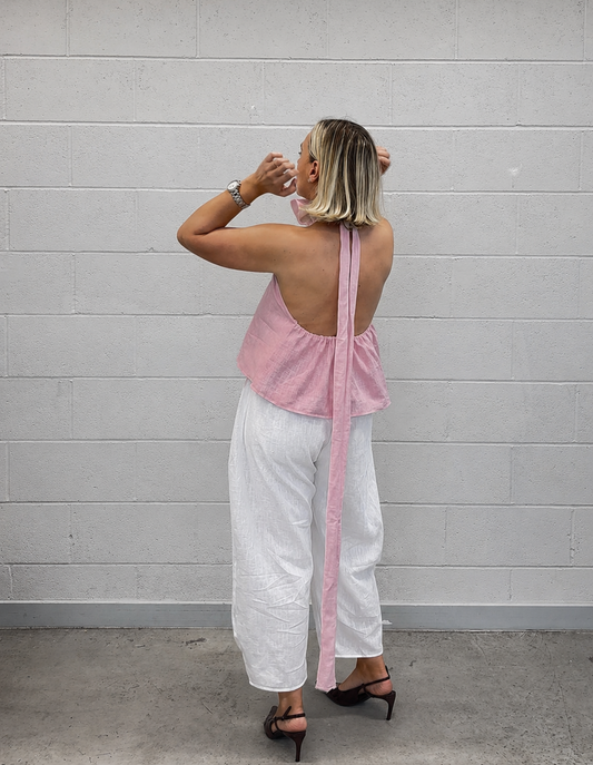 PRE ORDER MIA HALTER BLOUSE