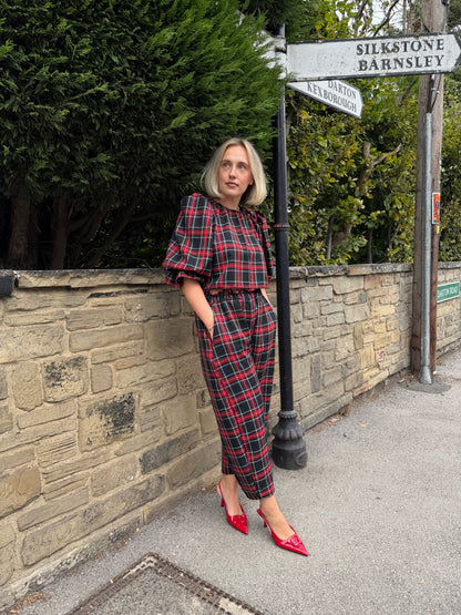 PRE ORDER TARTAN ELOISE BLOUSE