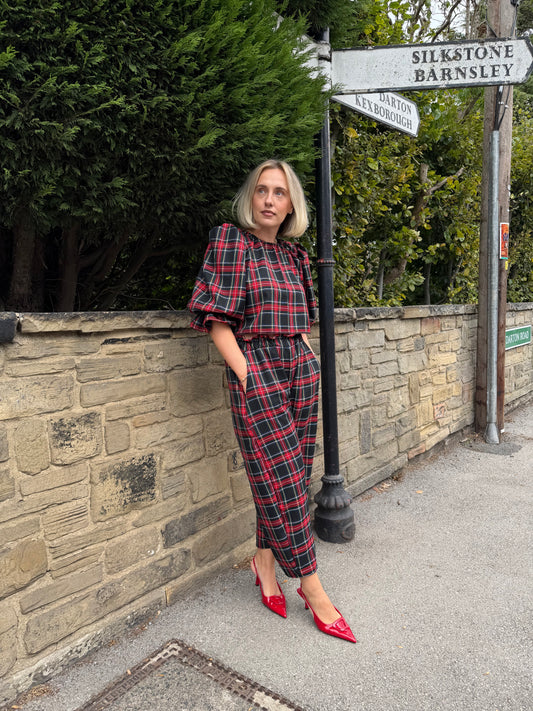 PRE ORDER TARTAN ELOISE BLOUSE