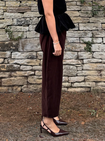 PRE ORDER VELVET NORA TROUSERS