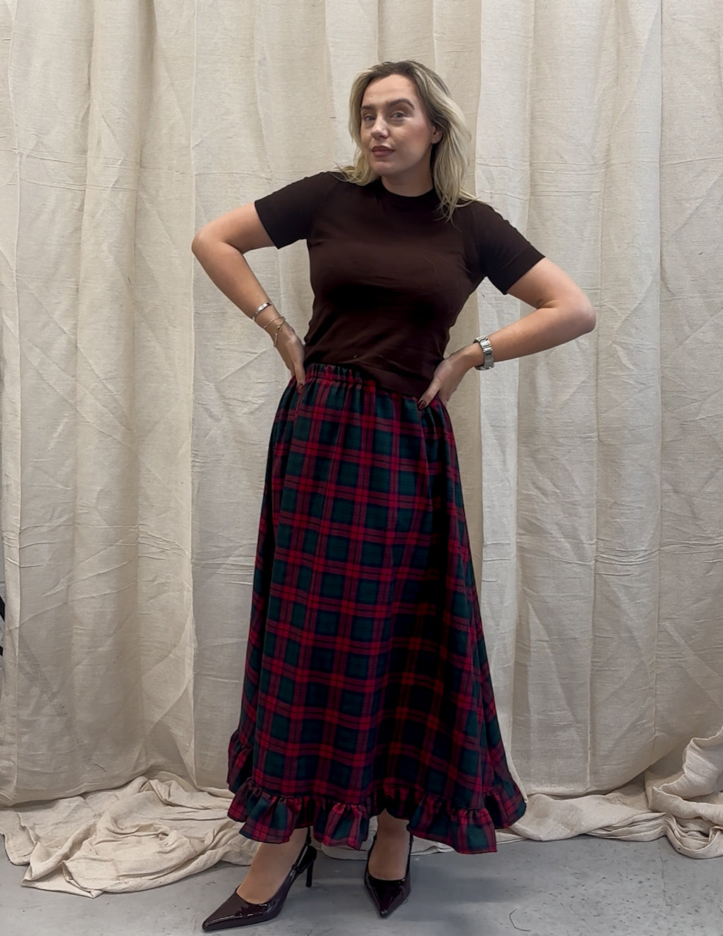 PRE ORDER TARTAN RUFFLE SKIRT